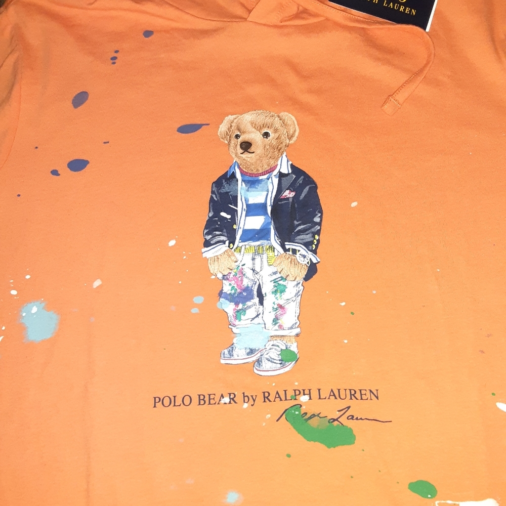 New Polo Ralph Lauren Unisex Polo Bear t-shirt Hooded - Picture 6 of 6